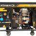 Stager YDE12E Generator open-frame 10kVA, 39A, 3000rpm, monofazat, diesel, pornire electrica